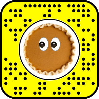Scannable code to try the Pumpkin Pie Face filter