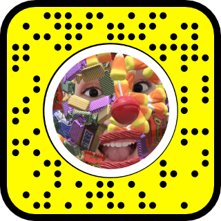 Scannable code to try the Candy Face filter