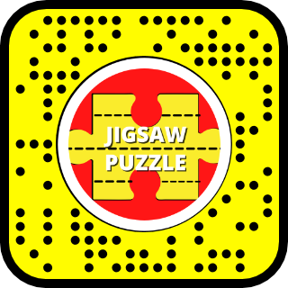 Snapcode for the Jigsaw Puzzle lens by Martine Beerman