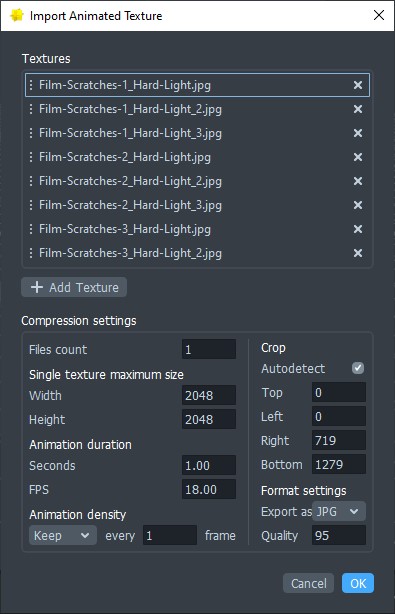 Importing a 2D animation sequence in Lens Studio