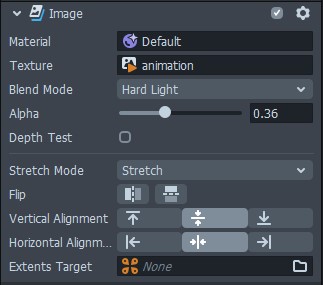 Configuring the grain overlay in Lens Studio