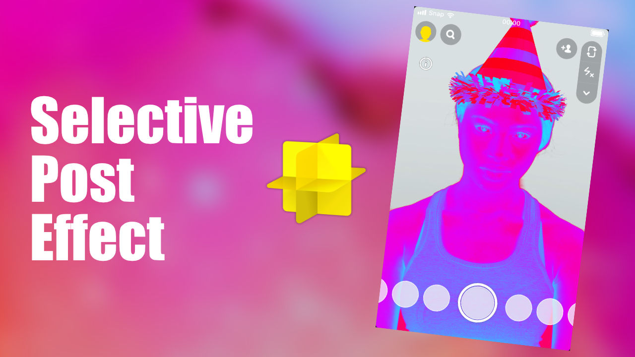 Selectively apply post effects to a 3D object