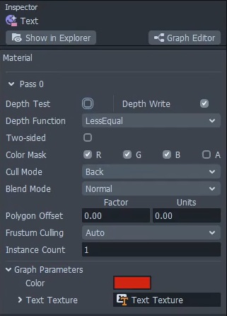 Disabling Depth Test for the material