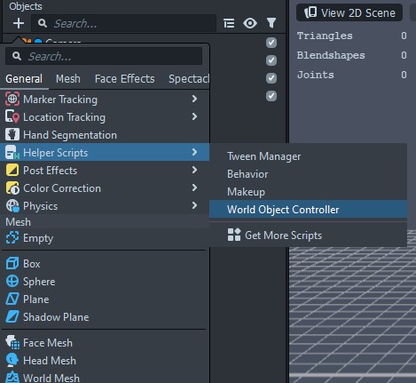 Importing the World Object Controller