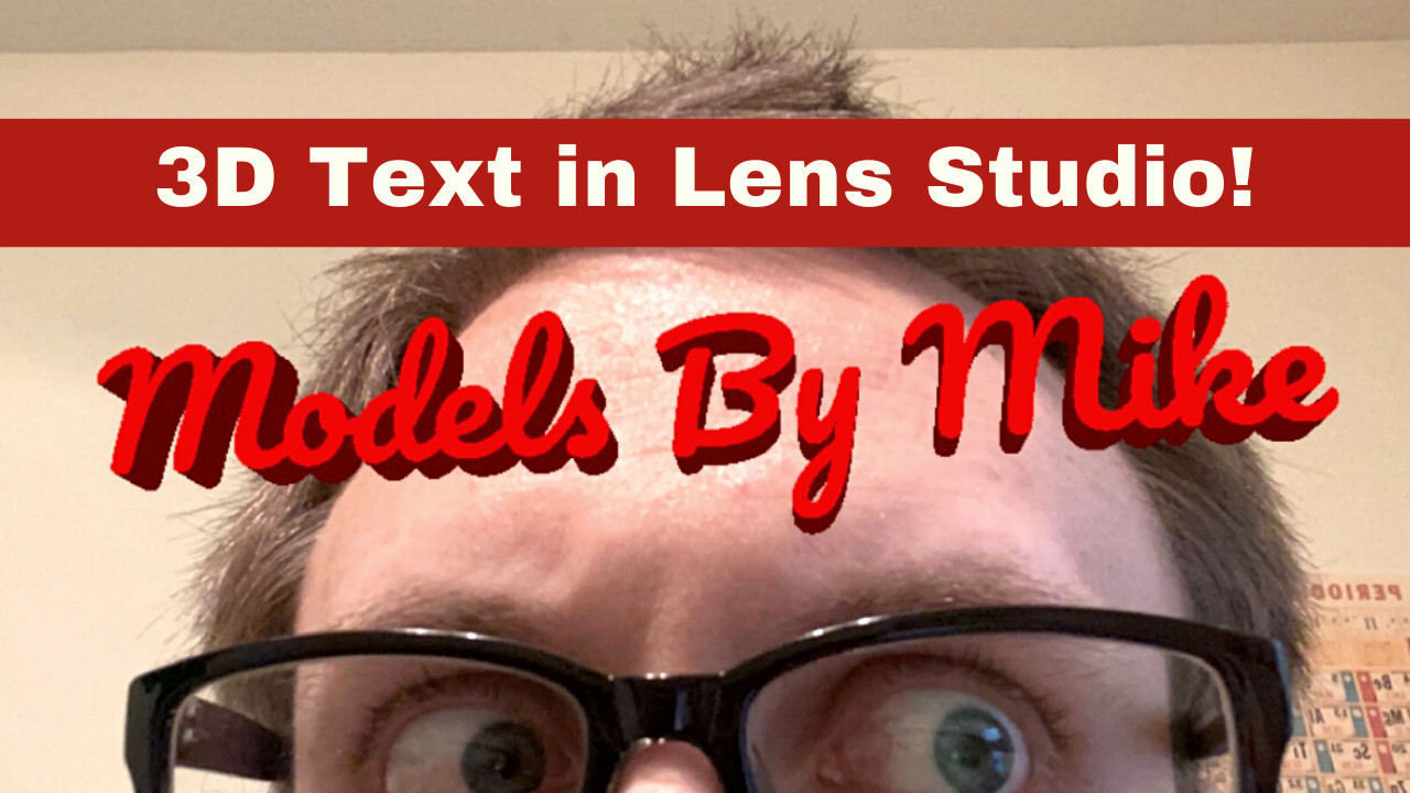 Create customizable 3D text in Lens Studio