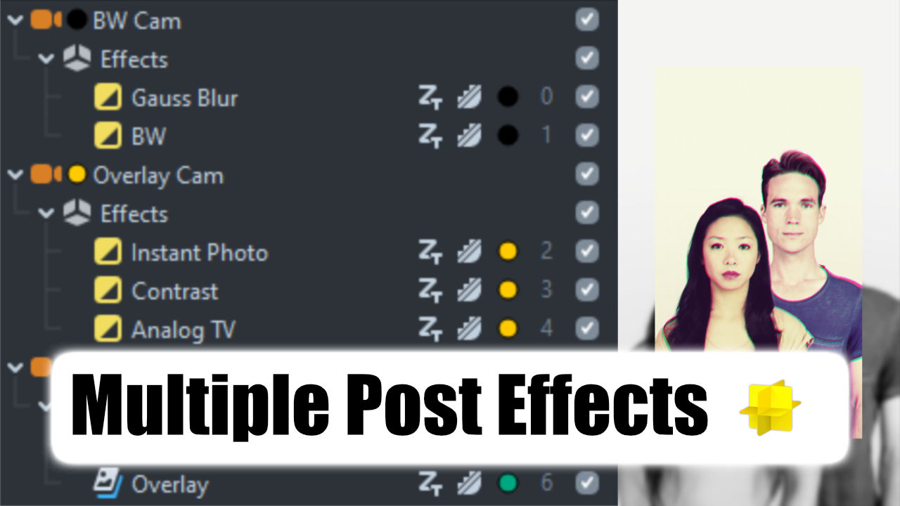 how to add multiple effects on snapchat