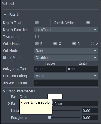 How to find material parameter names for scripting in Lens Studio